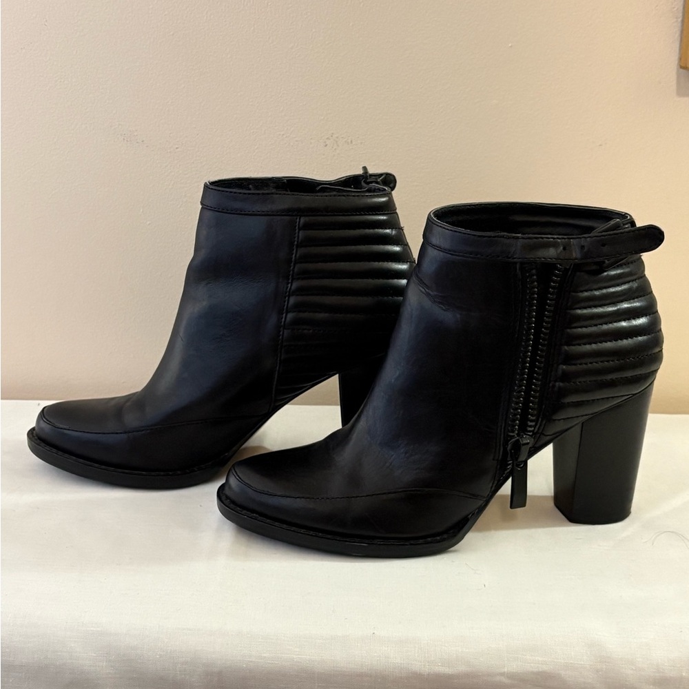 French Connection Womens Black Odea Ankle Booties, Size US 8M / EU 38